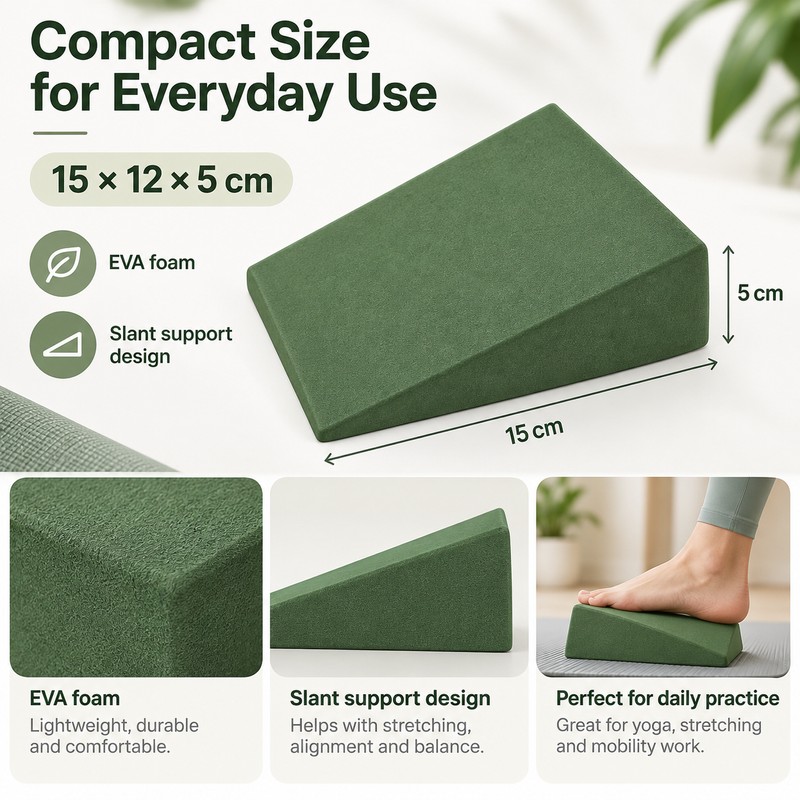 Yoga Wedge Blocks for Stretching & Squats – EVA Foam