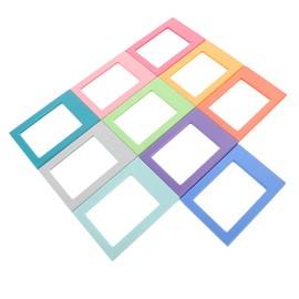 TOYMYTOY 10 Pcs Photo Frames, Magnets, Photo Garland, Colorful, 6 Inch Picture Frame, Free Assembly, Wall Hanging, Organizing, Picture Decoration, Picture Frame, Poster, Set of 10