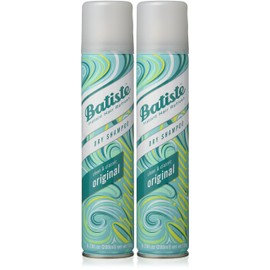 Batiste Dry Shampoo, Original Fragrance, Refresh Hair and Absorb Oil Between Washes, Waterless Shampoo for Added Hair Texture and Body, 6.35 OZ Dry Shampoo Bottle, 2 Pack