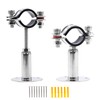 PEROMI 2 Pack Pipe Supports,304 Stainless Steel Wall Mount Ceiling