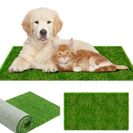 WANDGU Wiederverwendbare Hundetoilette Hunde Rasenteppich: 50×70cm Künstlicher Grasteppich, Premium Kunstrasen für Hunde, Trainingsunterlage Hundetoilette für Balkon, Terrasse,Garten(Wasseraustritt)