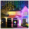 BAIRAYEN Smart Christmas Icicle Lights,66 FT 598 LED RGB Outdoor