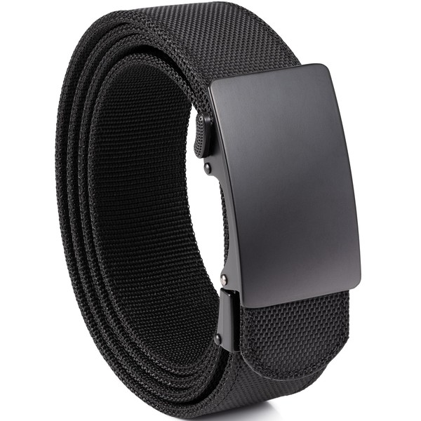 GEIT Men's Canvas Ratchet Belt, 1 3/8" Adjustable Nylon Belt