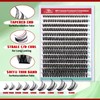 FADVAN Cluster Eyelash Extensions 280pcs 60D Lash Clusters DIY Lash