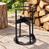 Portable Firewood Splitter – Iron Manual Log Splitting Wedge for