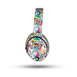 MightySkins Skin Compatible with Bose QuietComfort 35 II Headphones - Puppy Fall | Protective, Durable, and Unique Vinyl Decal wrap Cover | Easy to Apply, Remove, and Change Styles