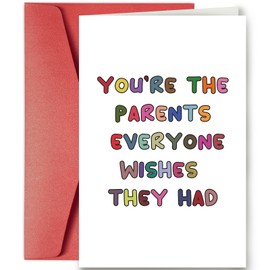 Sweet Parents Birthday Card, Parents Anniversary Card for Mom And Dad, Mother’s Day Card for Mom, Father’s Day Card for Dad, You’re the Parents Everyone Wishes They Had
