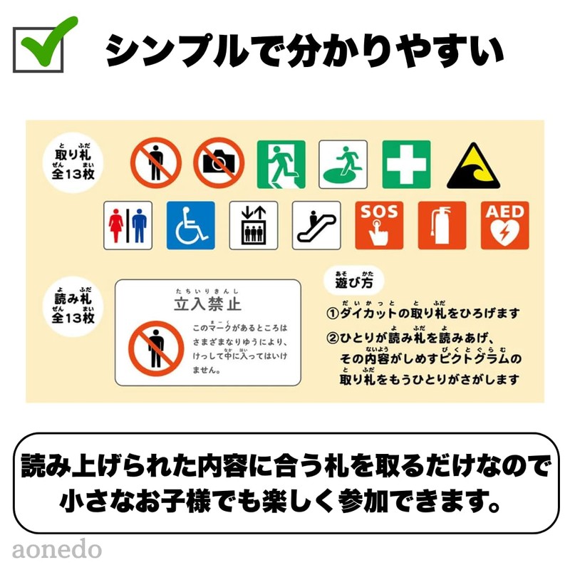 Machinaka Mark Karuta, Pictogram Traffic Sign, Learn Marks in Karuta