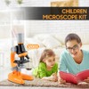 1200X Microscope Children Optical Microscope with LED Light Collection Bottles
