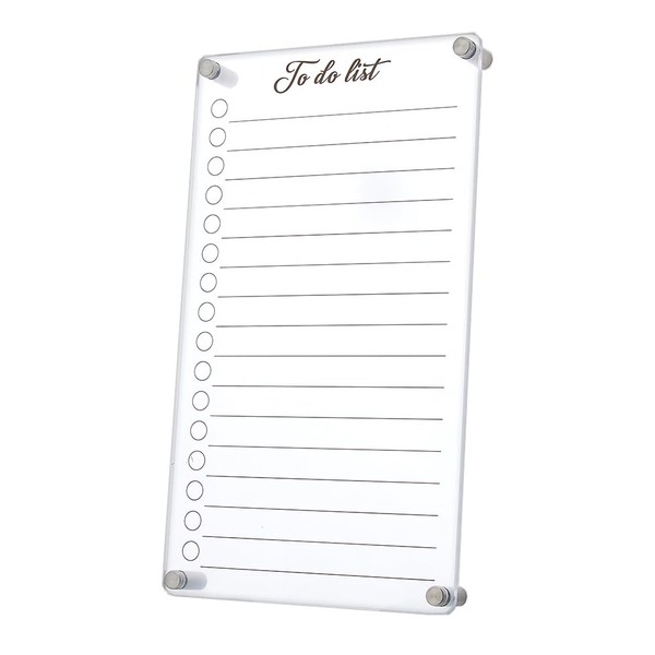 SUPERFINDINGS 1 Set To-Do Planner Acrylic Wall Calendar 13.7x7.87inch To-Do