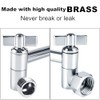 Heavy Duty Adjustable Shower Arm, 11" 100%Brass Extension with Gear