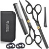 FRIEDEN BEAUTY 7 inches Black Hairdressing Thinning Scissors Kit -