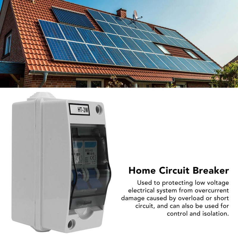 Circuit Breaker 2 Way MCB Switch Protection Waterproof Distribution Box