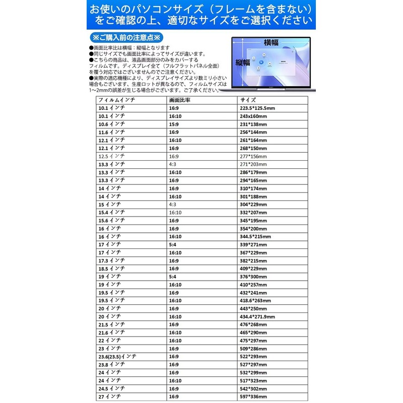 GFCFILM 16 Inch 16:10 Blue Light Cutting Film Computer Protective