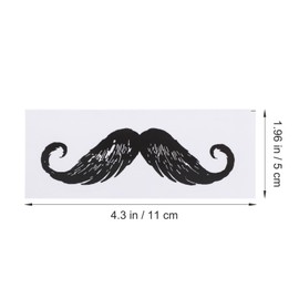 50pcs Stickers Outfit for Men Depilation Suits for Men Wax Sticks for Hair Nose Wax Strips Facial Fake Mustache Depilatory Wax Strips Sticking Guard Protector Hair Removal Pp Man