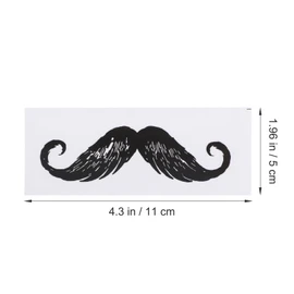 50pcs Stickers Outfit for Men Depilation Suits for Men Wax Sticks for Hair Nose Wax Strips Facial Fake Mustache Depilatory Wax Strips Sticking Guard Protector Hair Removal Pp Man