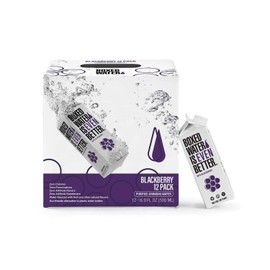 Boxed Water 16.9 oz. (12 Pack) Blackberry Flavored Water - Purified Drinking Water in 92% Plant-Based Boxes – Zero Calories & Sugar Free, More Sustainable than Plastic Bottled Water