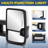 AUTOSTARSHIP Towing Mirrors Power Heated Compatible for 2008-2013 Chevy GMC