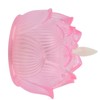 LED Flower Lamp Imitation Glass Yellow Light Electronic Candle Lotus