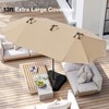 Joyside 15FT Large Patio Umbrella with Base Included, Outdoor Double