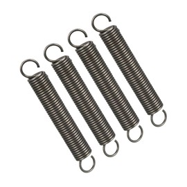 TOP-VIGOR 4Pcs Extension Compressed Spring, 1.2mm Wire Dia, 10mm OD, 70mm Free Length Durable Steel Compression Springs, Small Dual Hook Extended Tension Springs