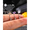 Agrewd 3PCS Halloween Rook Earrings 16G Silver Rook Eyebrow Jewelry