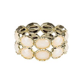 Boland 64507 – Bracelet with Gemstones, 1 Piece, One Size, Gold, Rose, Fashion Jewellery, Bracelet, Accessory, Costume, Fancy Dress, Outfit, Carnival, Theme Party