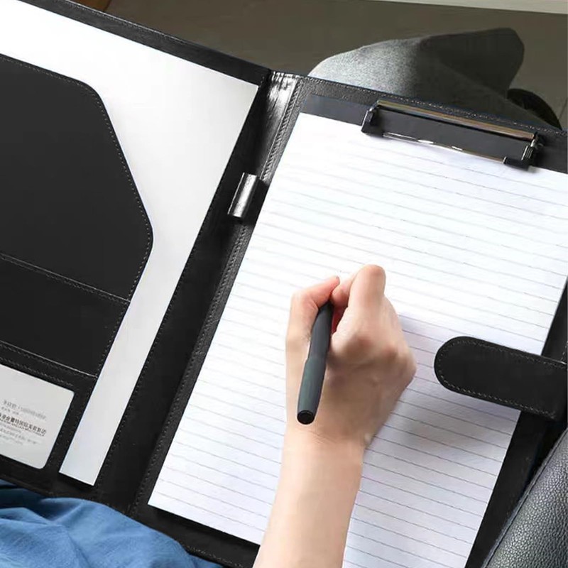 Clipboard Folder DIN A4 Conference Folder, Leather Document Clip Board