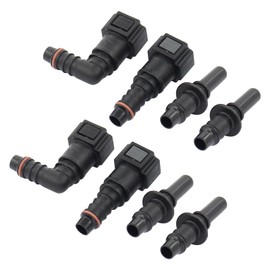 Fuel Line Hose Quick Release Petrol Hose Coupling Connector Fuel Line Quick Coupling Connection Counterpart for 7.89 mm to 5/16 8 mm Fuel Hose