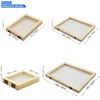 Worown 4 Sizes 2 in 1 Wooden Paper Making Screen,