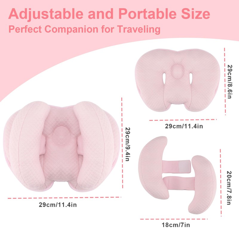 KAKIBLIN 2 in 1 Baby Head Pillow with Banana Neck