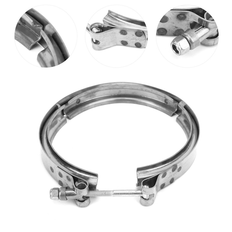 Turbocharger Exhaust V-Band Clamp 186917 Stainless Steel Fit for Cummins