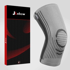 JLebow Knee Compression Sleeve Best Knee Brace for Athletes Support for Running Workout Walking Hiking Sports…