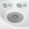 Bathtub Stopper,3pcs 2-in-1 Bathtub Drain Hair Catcher,Silicone Kitchen Bathroom Shower