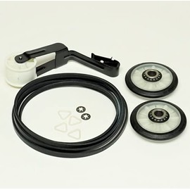 AZH Dryer Repair Drum Roller Kit Replacement For Kenmore 500 70 series, Kenmore 110.65132411 110.76842501 110.68332700 110.62702100 110.76732501 110.7008700 110.61804000 With Idler Pulley Belt
