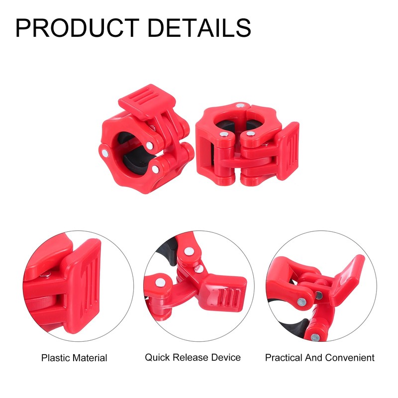 QUARKZMAN Dumbbell Clasps, 25 mm Quick Release Barbell Weight Clamps