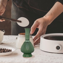 Matcha Powder Whisk | Whisk for Ceremonial Japanese Matcha Preparation - Handmade Making Kit Mixer with Holder to Prepare A Traditional Cup of Tea