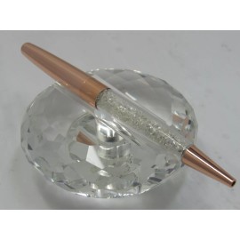 MEMGRAN GORGEOUS MENGRAN CRYSTAL DIAMOND TWIST BALL POINT PEN - SET OF 2 ROSE GOLD & GOL