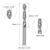 sourcing map Solid Carbide Drill Bit, 3.1mm (0.122") Micro-Grain Tungsten