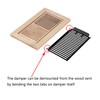 Homewell White Oak Wood Floor Register, Flush Mount Vent with