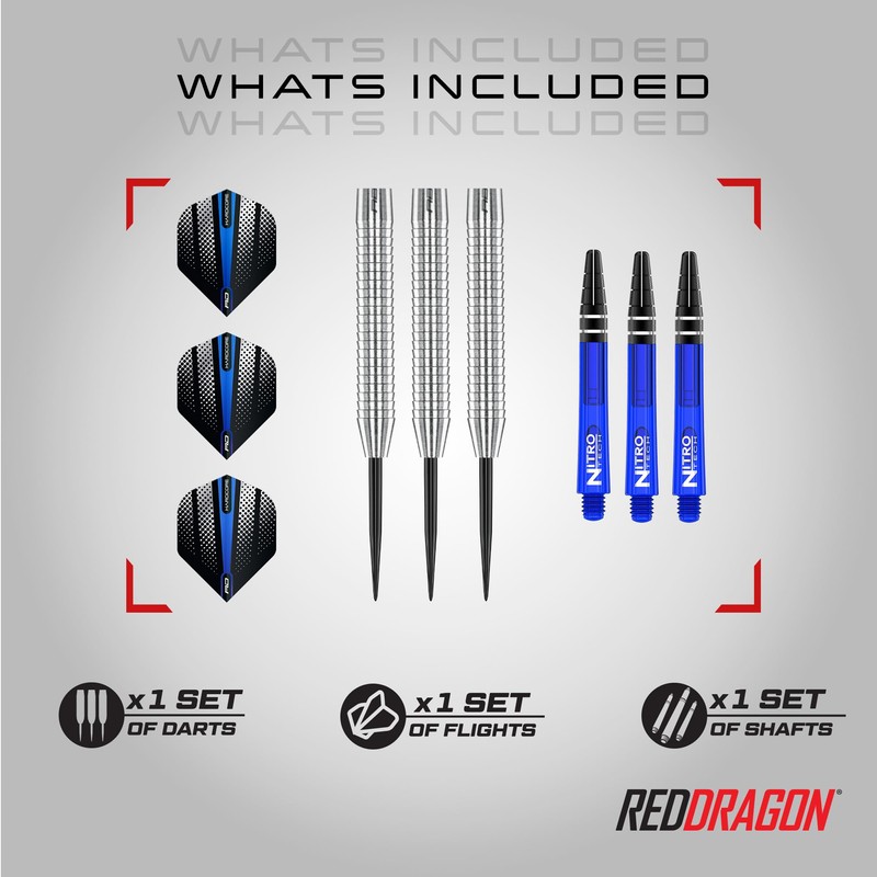 Razor Edge Original: 20g - Tungsten Darts Set with Flights
