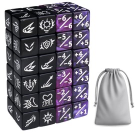 48 PCS MTG Dice Counters Set with Bulk Abilities Keywords Counters, MTG Life Counters for Games, MTG Accessories