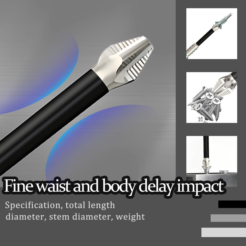 12Pcs High-Magnetic Screwdriver, High Magnetic Screwdriver Drill Bit Set, Strong