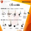Kit Luces Led C6 Mini Iron Led H1 H3 H7