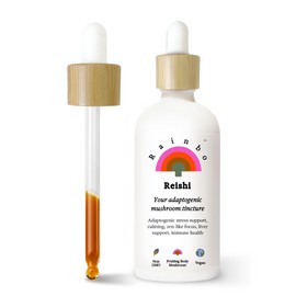 Rainbo Reishi Mushroom Tincture, Dual Extract Reishi Tincture, Daily Mushroom Supplement for Immune Support & Longevity, Liquid Reishi Supplement, Vegan, Non GMO, 100ml