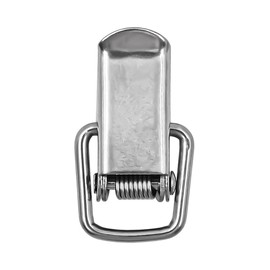Stainless Steel Spring Loaded Toggle Latch Silver Catch Hasp Clamp Clip Lock with Screws for Cabinet Wooden Case Box Chest(6 Pack)