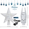 LED Rotating Tree Topper Light Projector with 6 Slides -