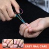 BEZOX- Tijeras para cutículas curvas - Tijeras de precisión para