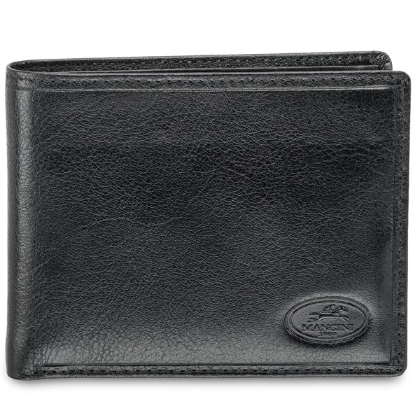 Mancini Equestrian2 Top Grain Leather RFID Secure Wallet with Removable