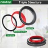 Neutop Dust Bin Top Fixed Sealing Ring Replacement Compatible with